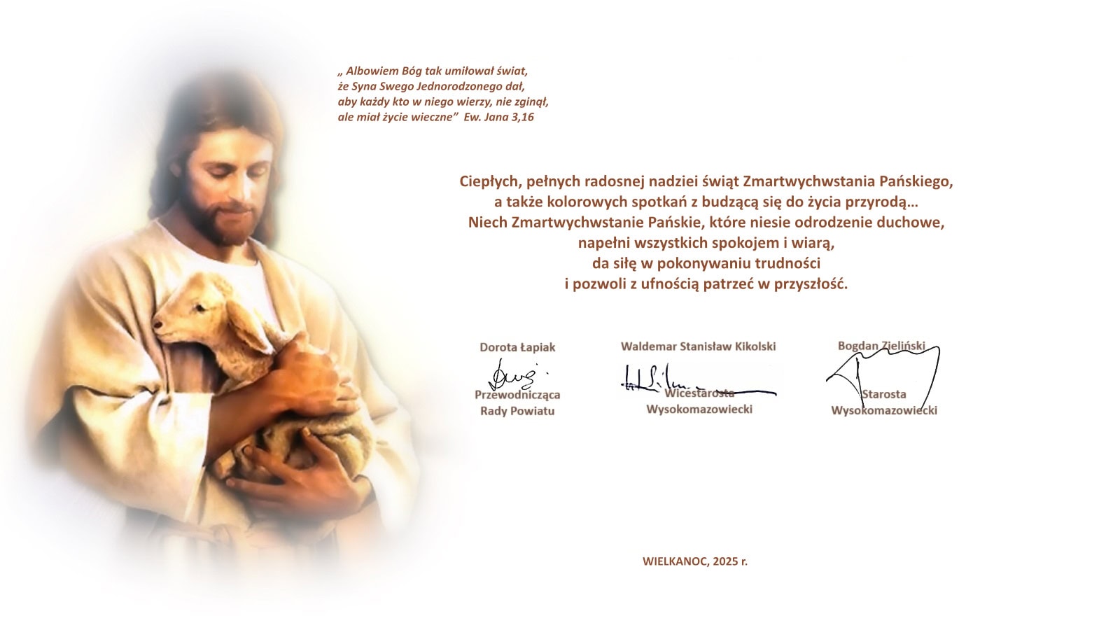 ŻYCZENIA WIELKANOCNE
