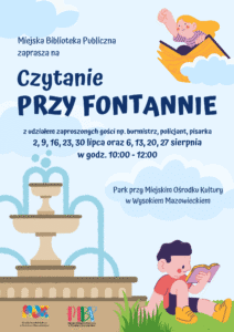 V edycja wakacyjnej akcji CZYTANIE PRZY FONTANNIE